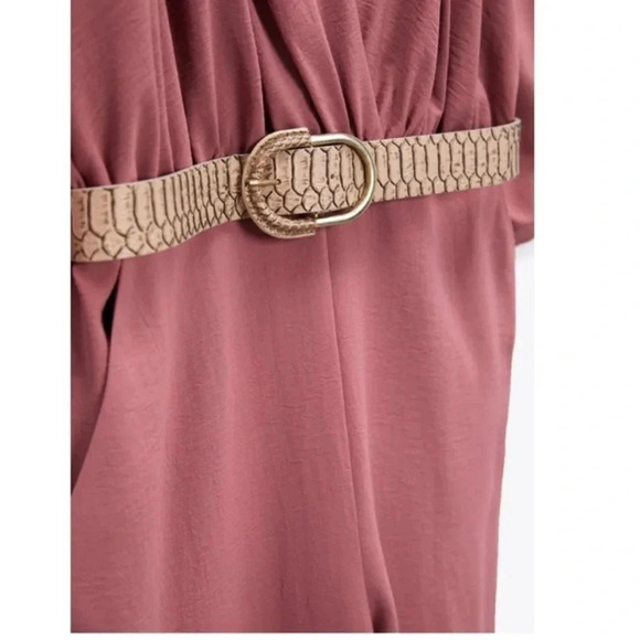 New Zara Belted Jumpsuit - Picture 11 of 16